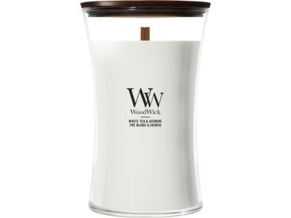WoodWick White Tea & Jasmine svíčka velká