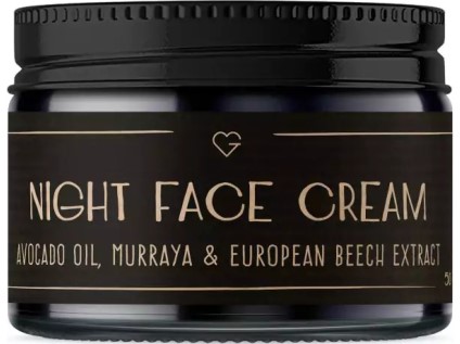 Goodie Night Face Cream - Noční krém s avokádovým olejem, muraja a extraktem z buku lesního 50 ml