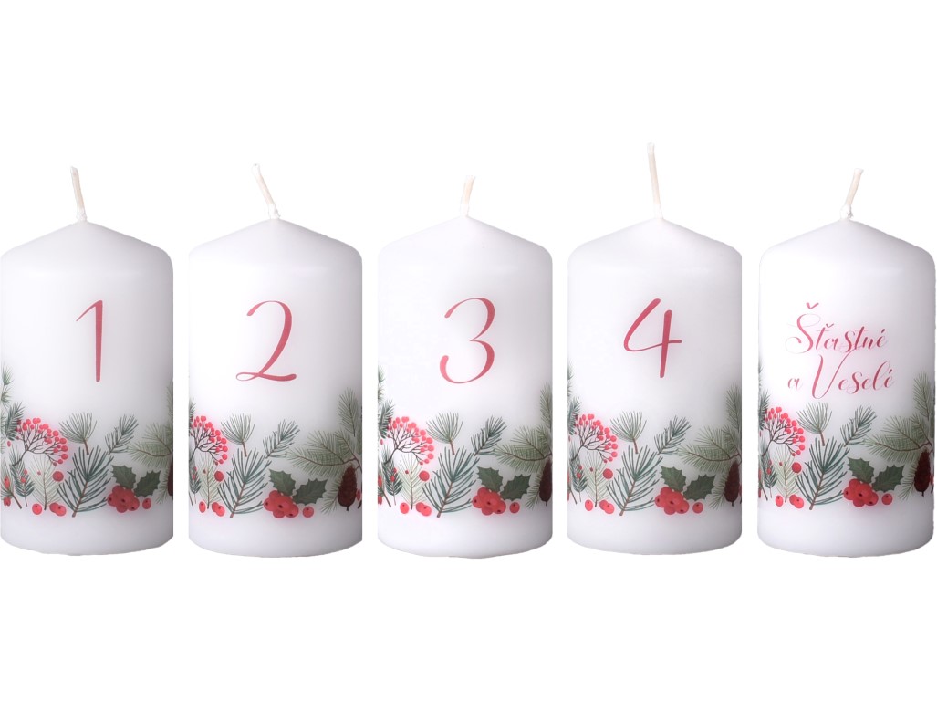 Gyertyák számokkal