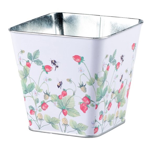 Plechové kvetináče